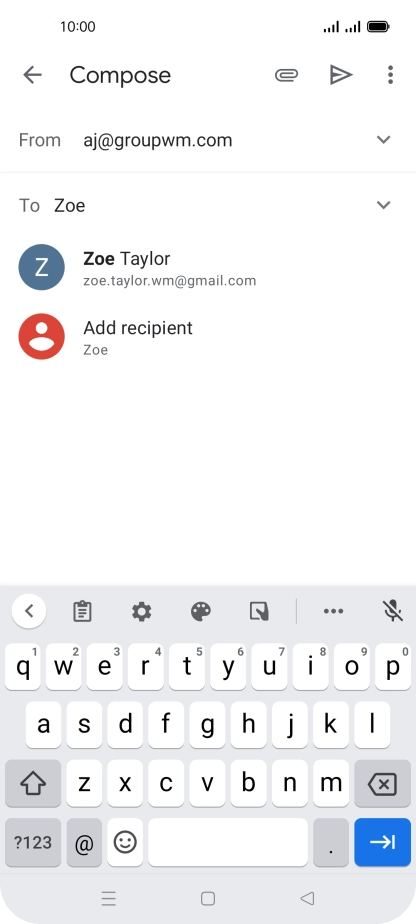 Press the required contact. Press the required contact.