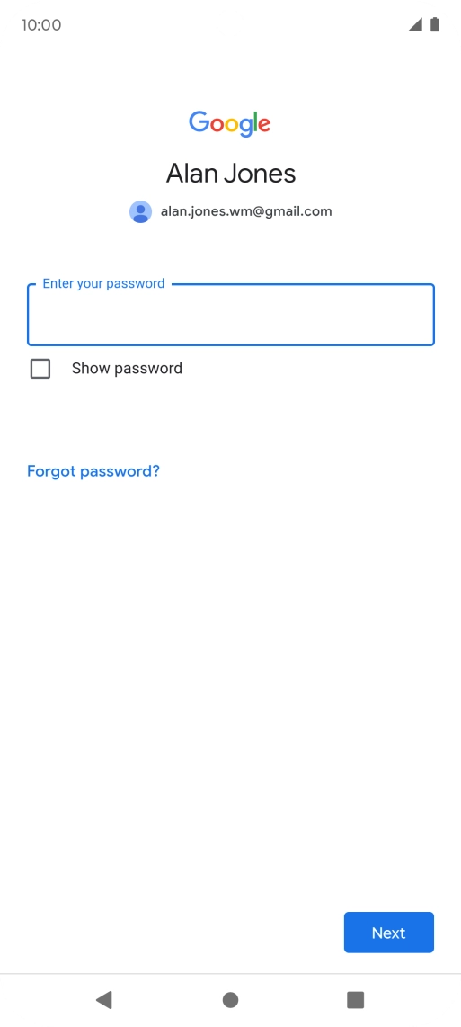 Press the field below Press the field below