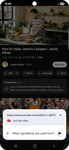 Follow the instructions on the screen to type or speak the required question for the video. Follow the instructions on the screen to type or speak the required question for the video.