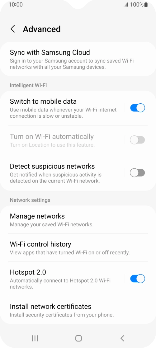 Press the indicator next to Press the indicator next to