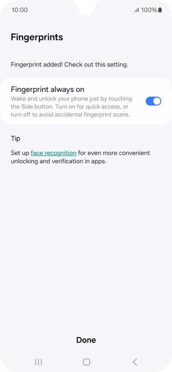 Press Done. Press Done.