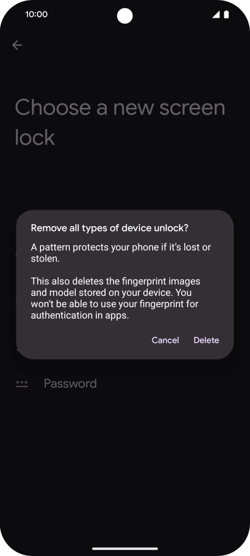 Press Delete. Press Delete.