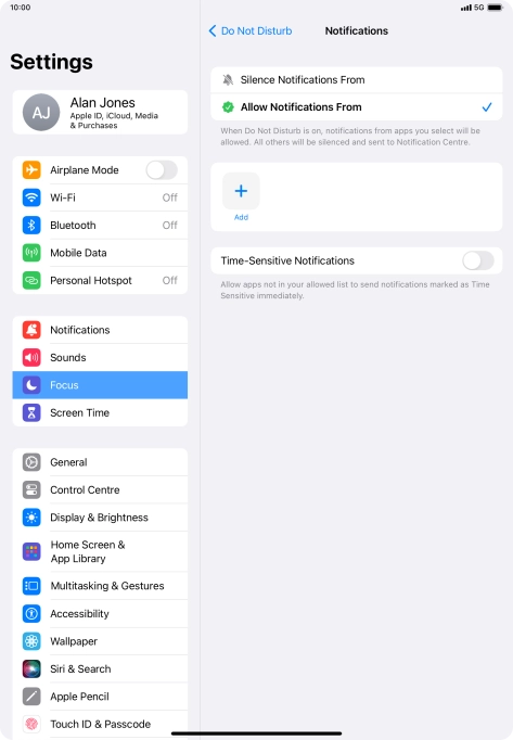 Press the indicator next to Press the indicator next to