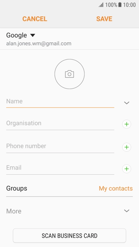 Press the address book drop down list. Press the address book drop down list.