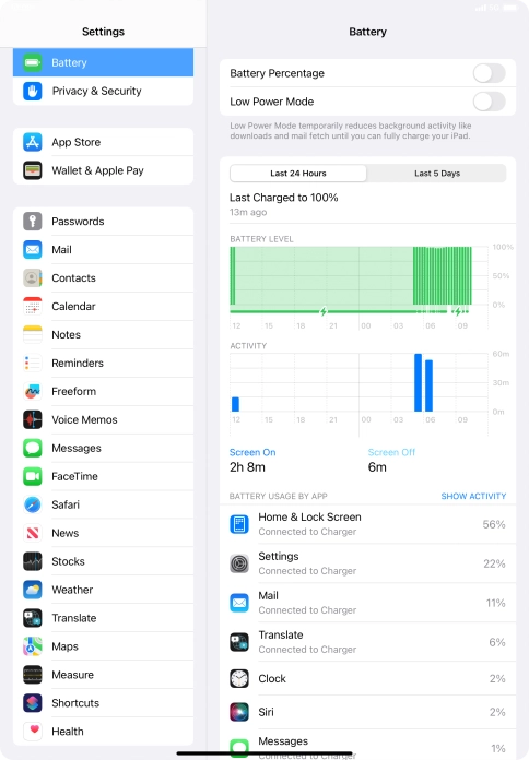 Press the indicator next to Press the indicator next to