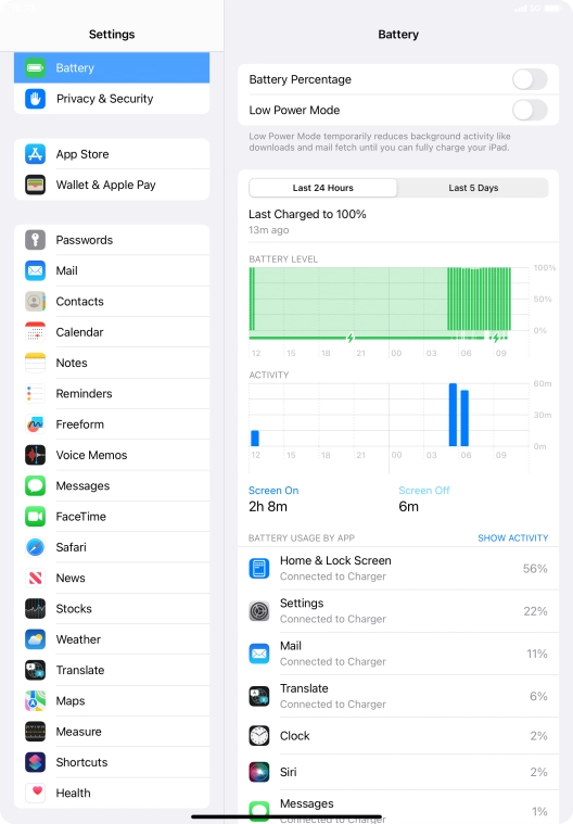 Press the indicator next to Press the indicator next to