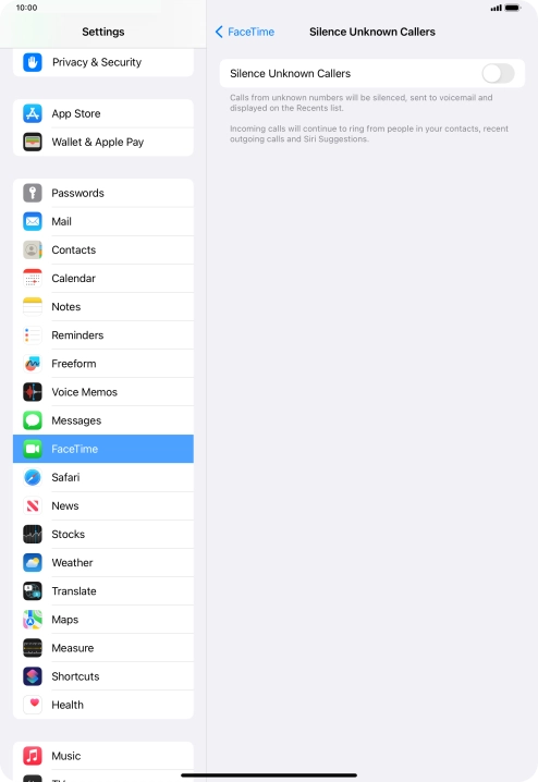 Press the indicator next to Press the indicator next to