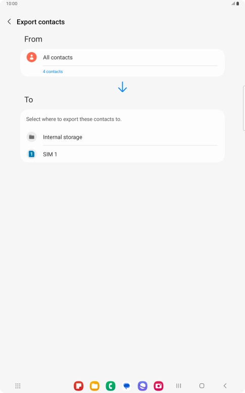 Press the name of the SIM. Press the name of the SIM.