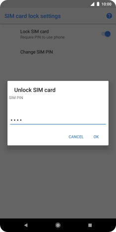 Key in your PIN and press OK. The default PIN is 1111. Key in your PIN and press OK. The default PIN is 1111.