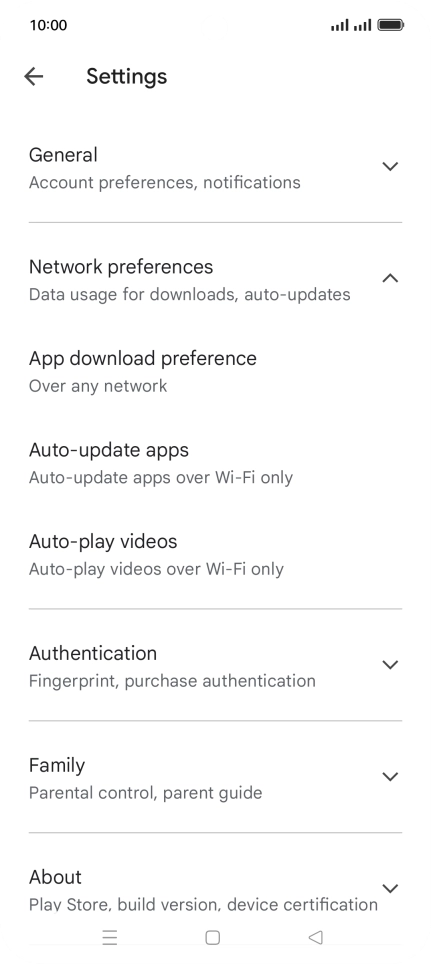 Press Auto-update apps. Press Auto-update apps.