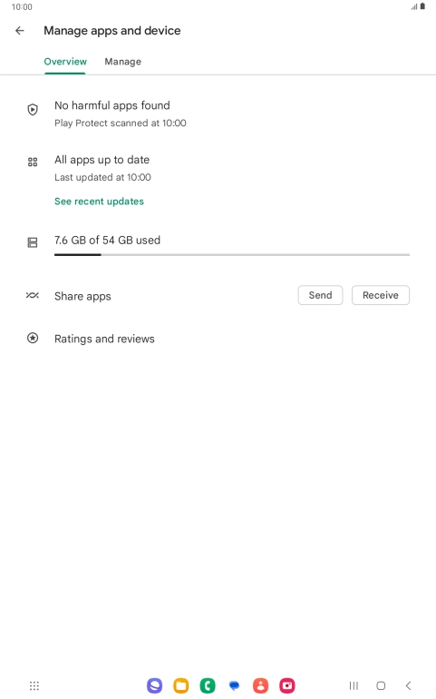 Press Manage. Press Manage.