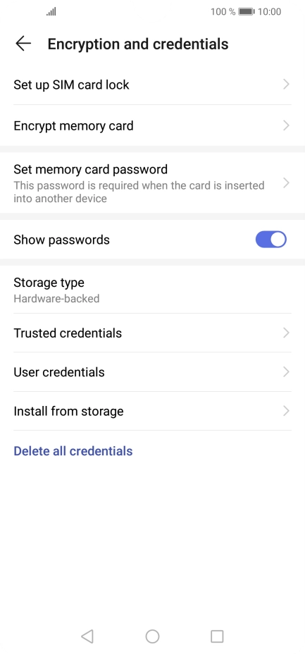 Press Set up SIM card lock. Press Set up SIM card lock.
