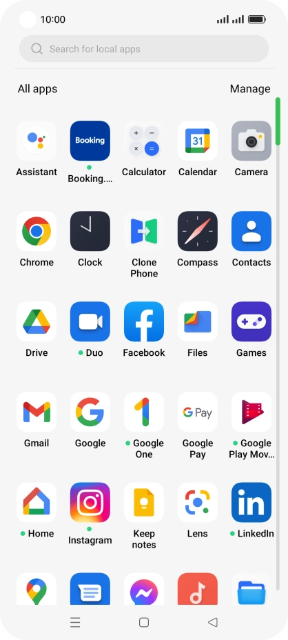 Press Gmail. Press Gmail.
