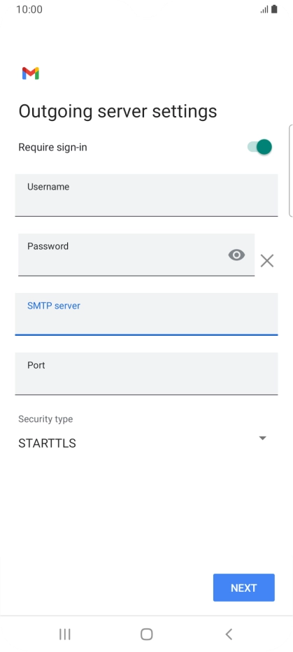 Press the field below Press the field below