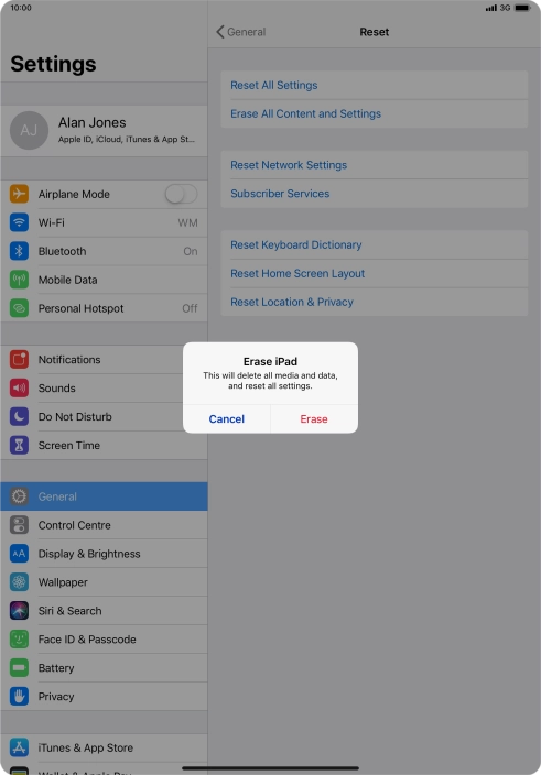 Press Erase. Press Erase.