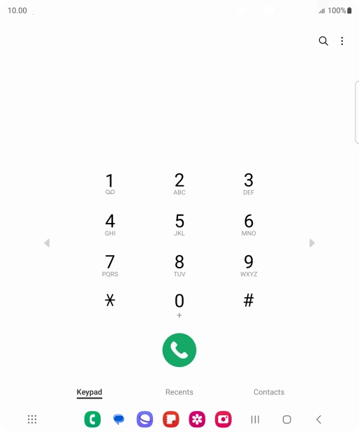 Press the menu icon. Press the menu icon.