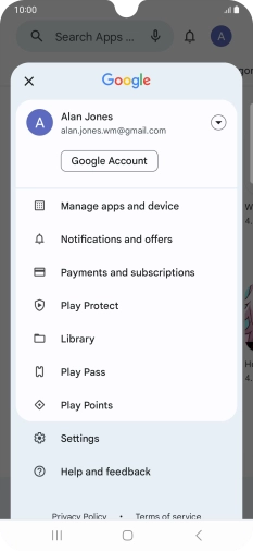 Press Manage apps and device. Press Manage apps and device.