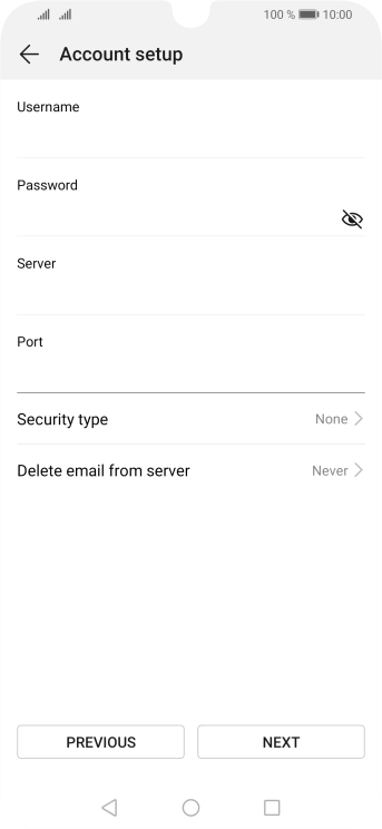 Press Security type. Press Security type.