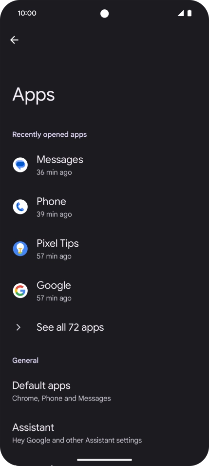 Press See all apps. Press See all apps.