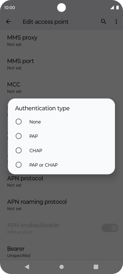 Press PAP. Press PAP.