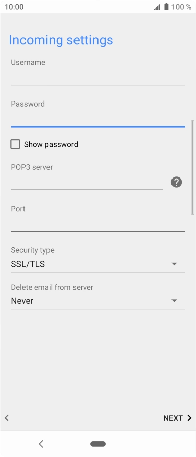 Press the field below Press the field below