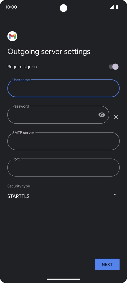 Press the field below Press the field below