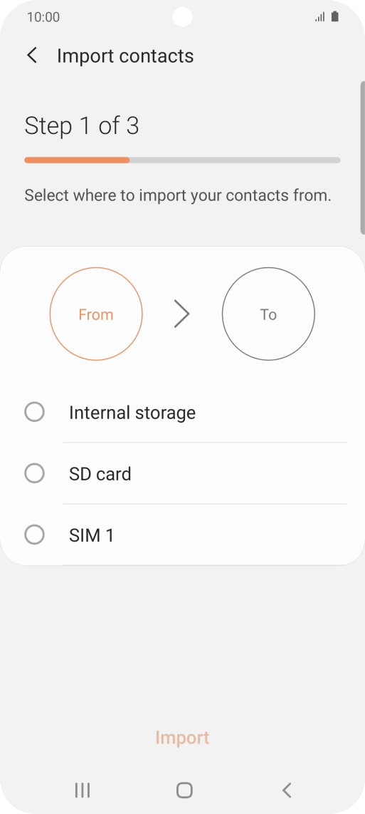 Press the name of the SIM. Press the name of the SIM.