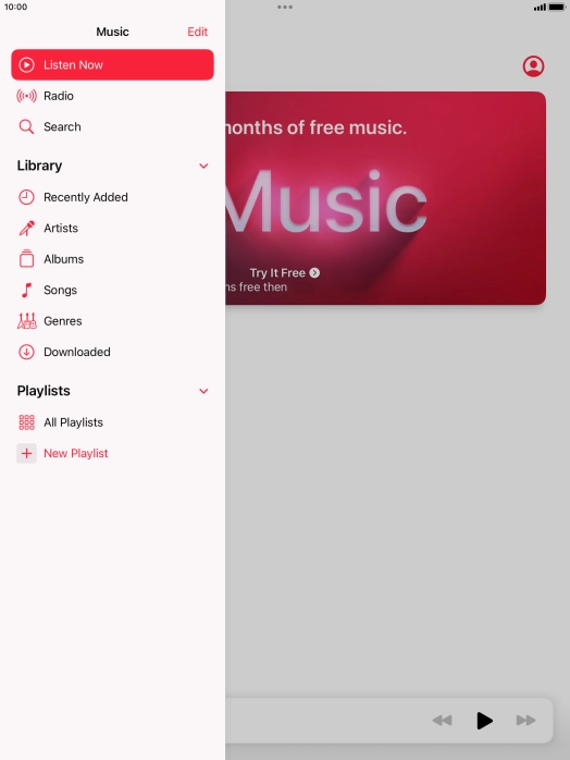 Press New Playlist. Press New Playlist.
