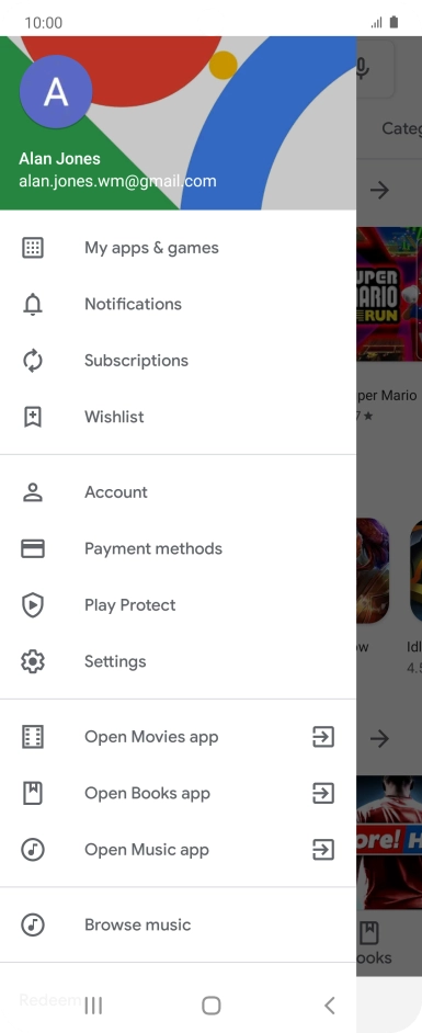 Press My apps & games. Press My apps & games.