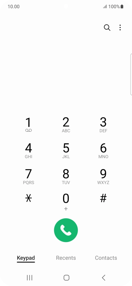 Press the menu icon. Press the menu icon.