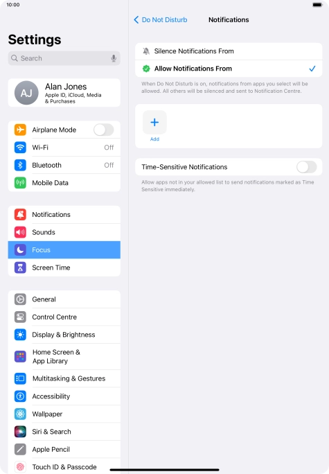 Press the indicator next to Press the indicator next to