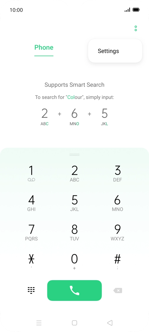 Press Settings. Press Settings.