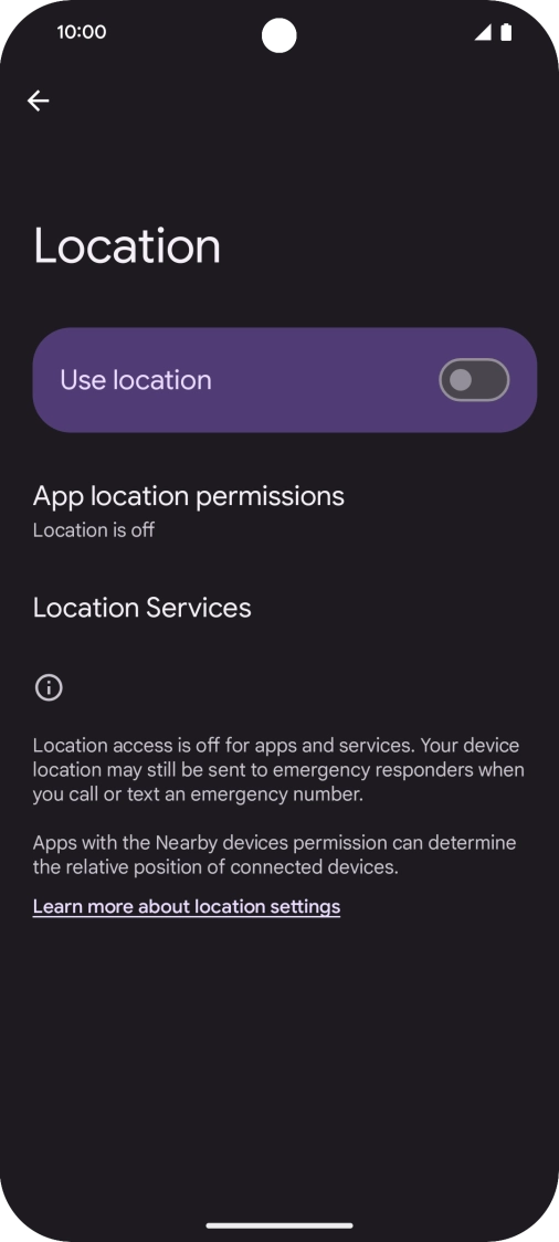 Press the indicator next to Press the indicator next to