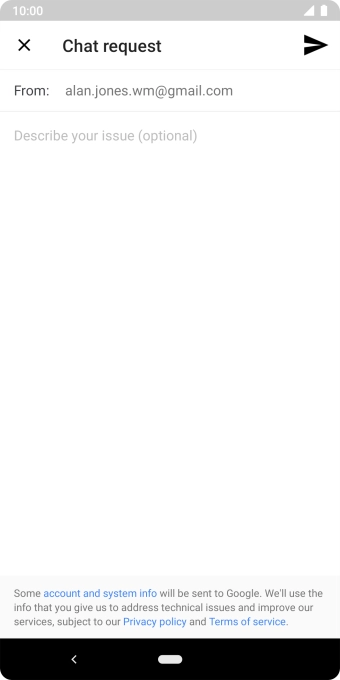 Follow the instructions on the screen to start an online chat. Follow the instructions on the screen to start an online chat.