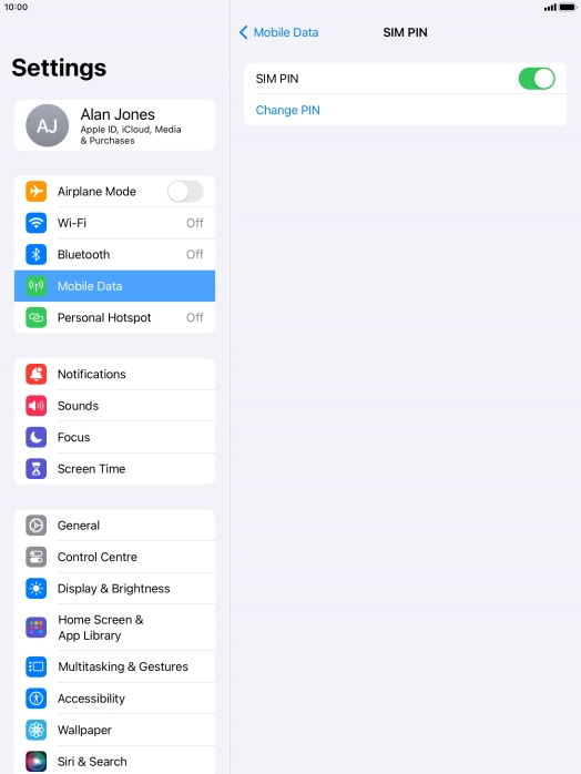 Press the indicator next to Press the indicator next to