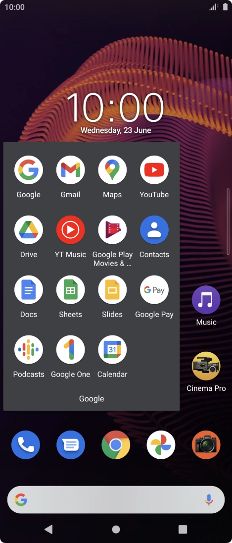 Press Gmail. Press Gmail.