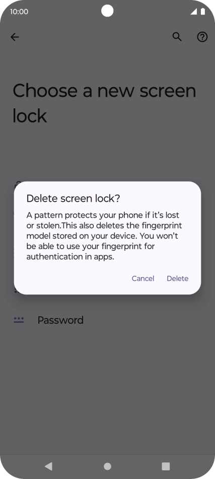 Press Delete. Press Delete.