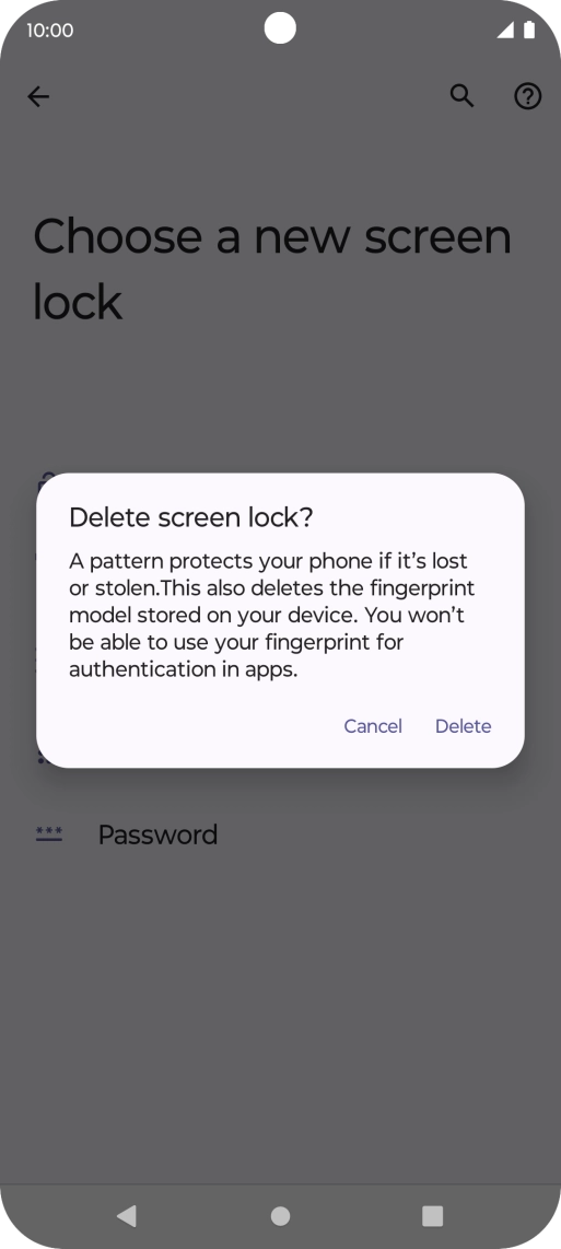 Press Delete. Press Delete.