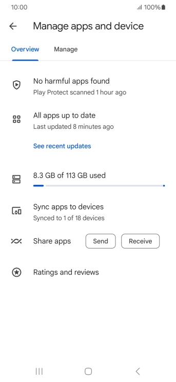 Press Manage. Press Manage.