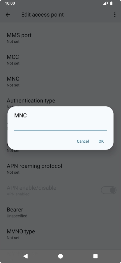 Key in 33 and press OK. Key in 33 and press OK.