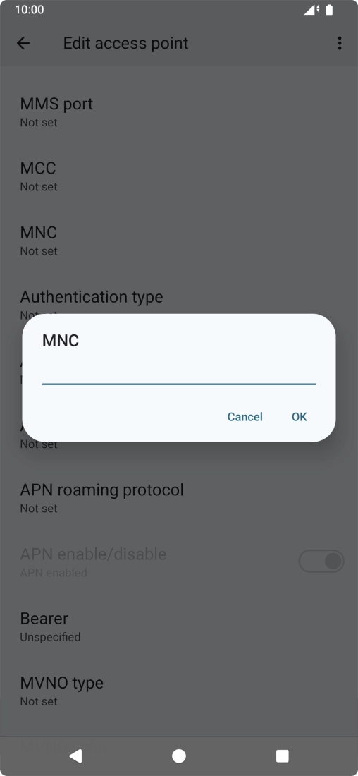 Key in 33 and press OK. Key in 33 and press OK.