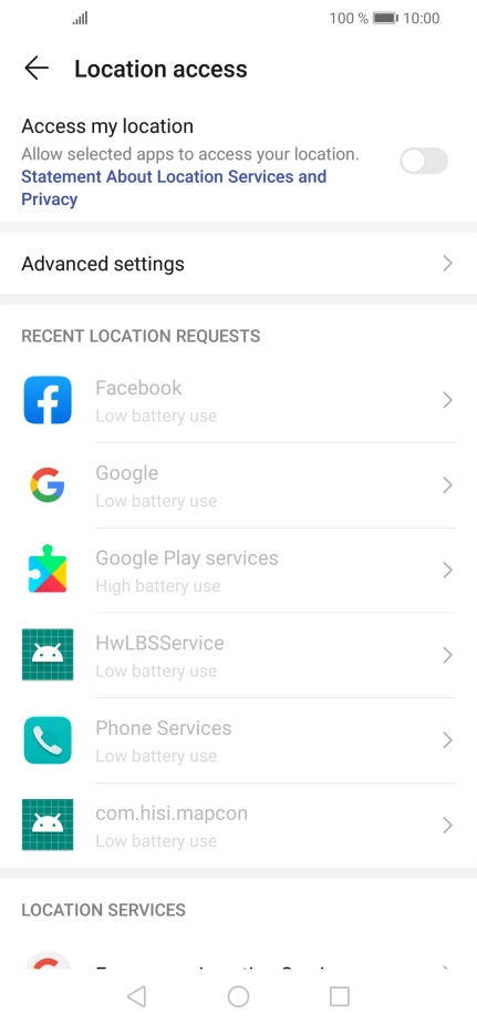 Press the indicator next to Press the indicator next to