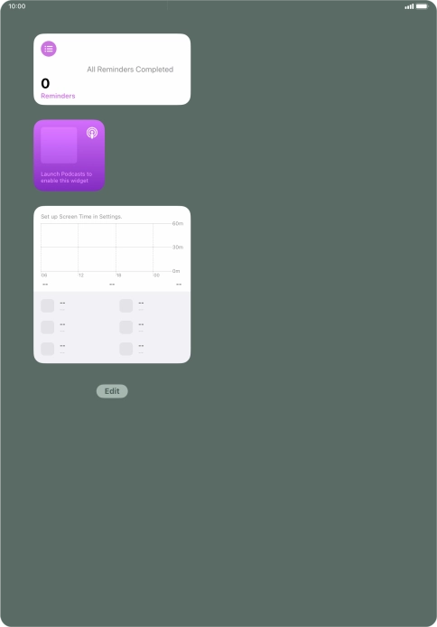 Press and hold the required Widget Stack. Press and hold the required Widget Stack.