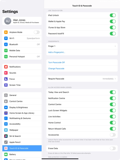 Press the indicators next to the required settings to turn them on or off. Press the indicators next to the required settings to turn them on or off.