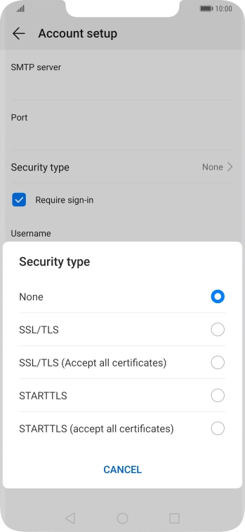 Press None to turn off the function. Press None to turn off the function.