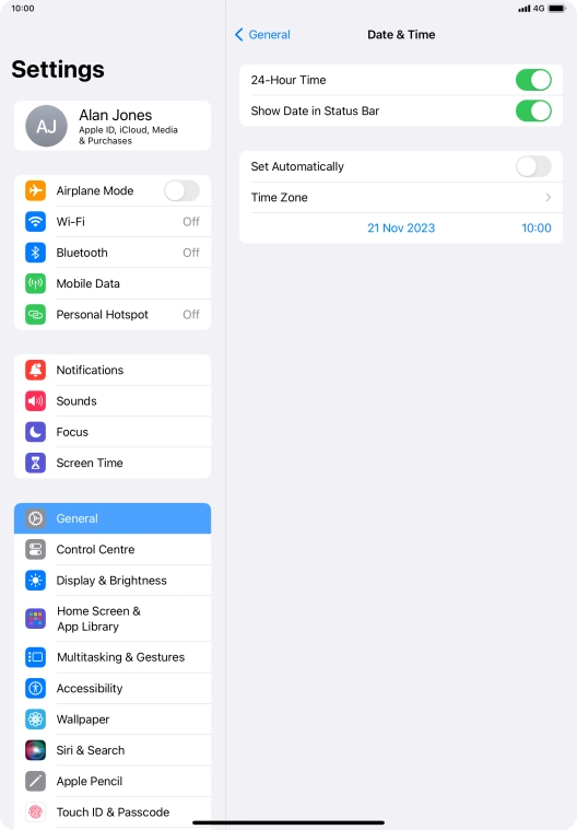 Press the indicator next to Press the indicator next to