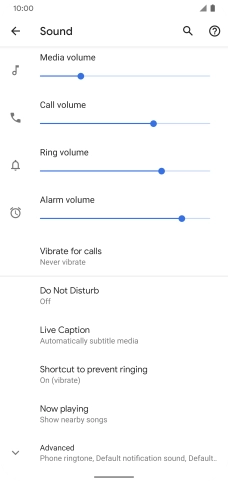 Press Advanced. Press Advanced.
