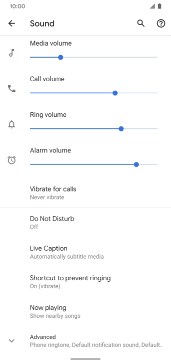 Press Advanced. Press Advanced.