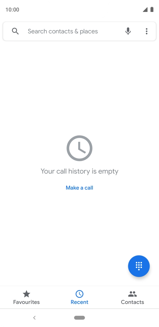 Press the menu icon. Press the menu icon.