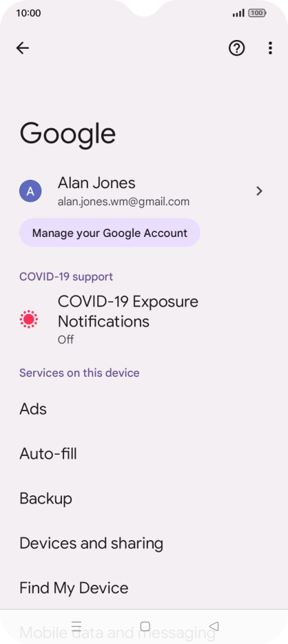 Press Find My Device. Press Find My Device.